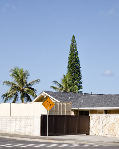 Street Sign Honolulu Photography